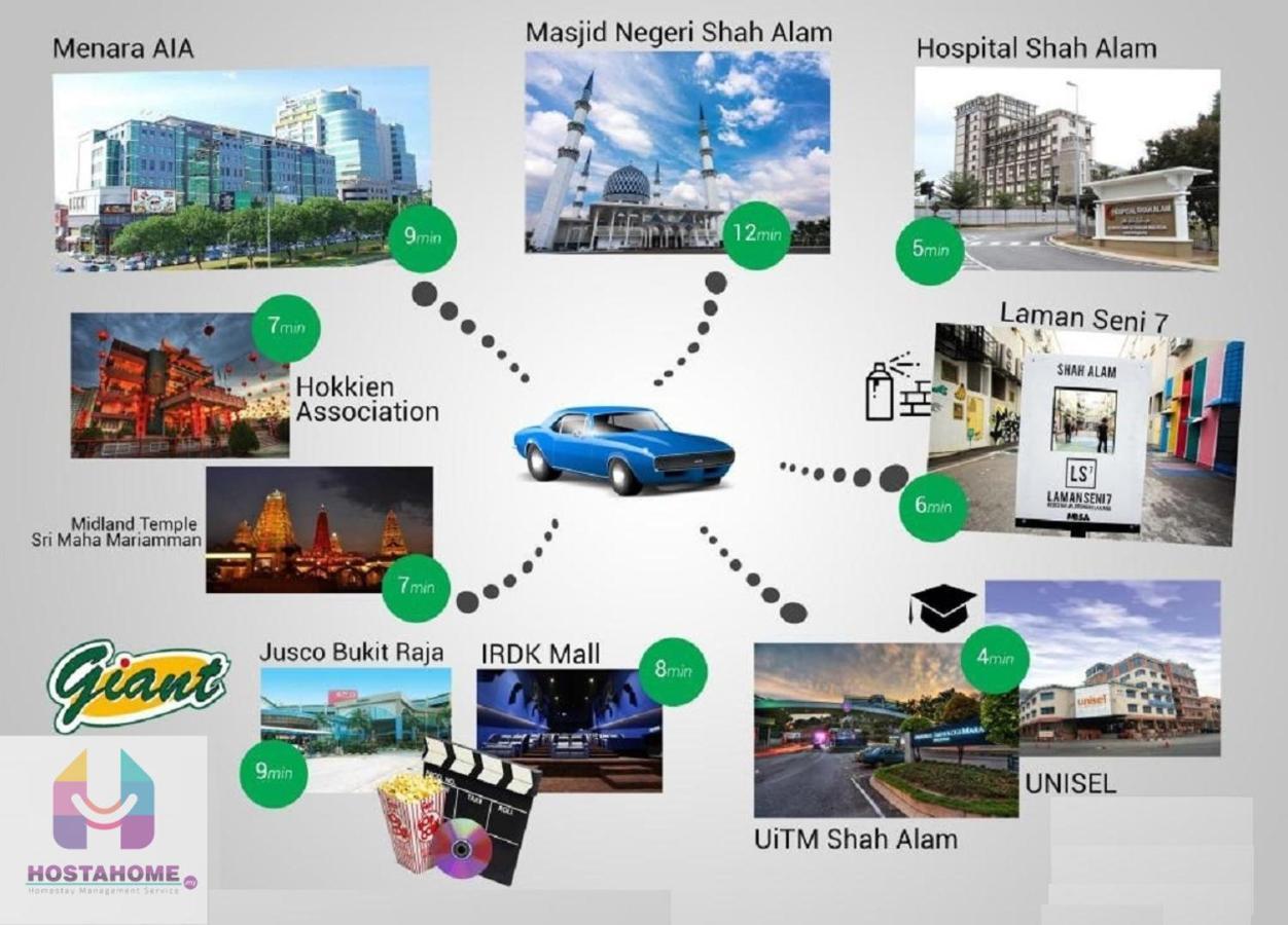 Hostahome Suites At I-City, Central Mall Shah Alam Ngoại thất bức ảnh